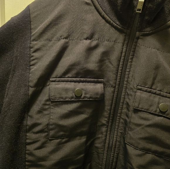 Alfani Men's Size Medium Zip Up BLACK Lightweight Jacket - Picture 2 of 6